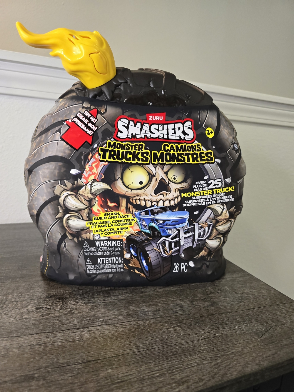 Zuru Smashers Monster Trucks Playset - Black & Yellow